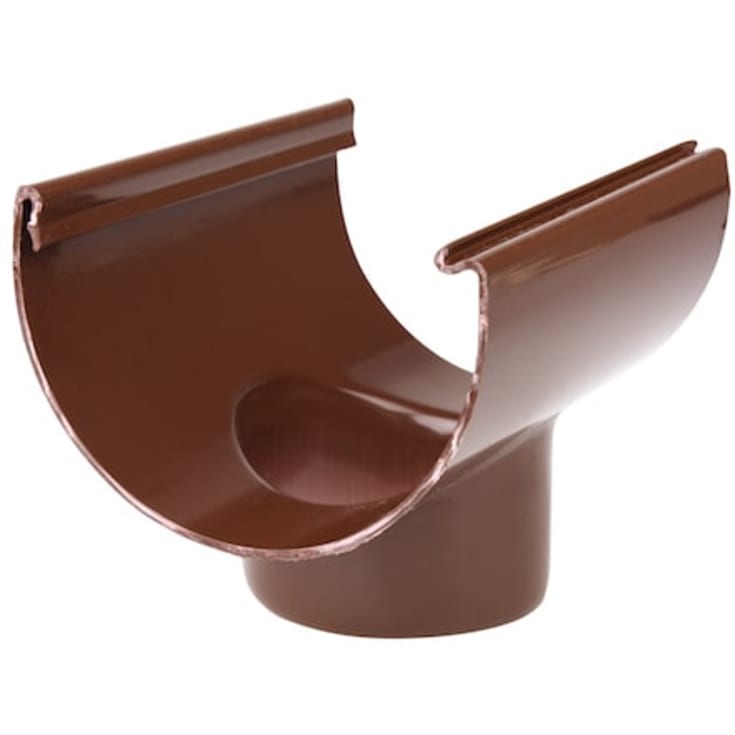Plastmo tut, 11", Ø90mm, brun