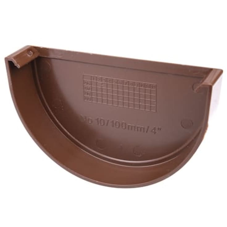 Plastmo endebund nr. 10, brun