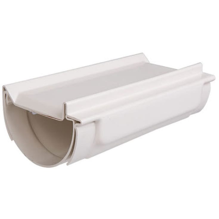 Plastmo ekspansionsstykke i hvid til tagrende nr. 10