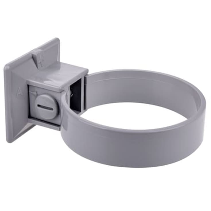 Plastmo rørholder Ø75 mm i grå