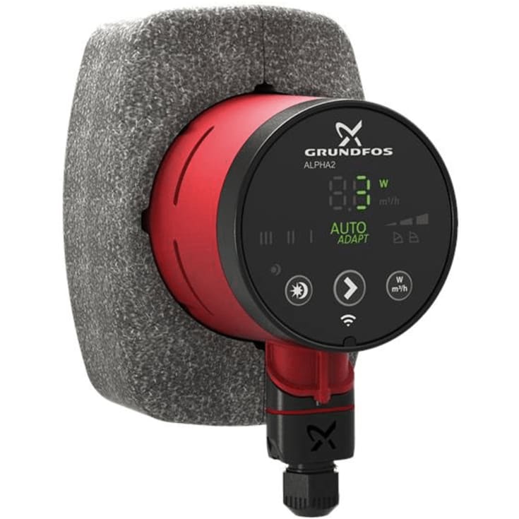 Grundfos Alpha2 15-40 sirkulasjonspumpe 130 mm, varme