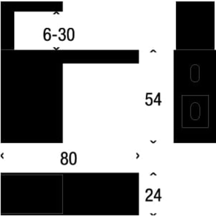 Frost Quadra hyldeholder 6, hvid