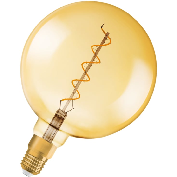 4 st Osram Vintage 1906 E27 globlampa, 2000K, 4W, Ø20 cm
