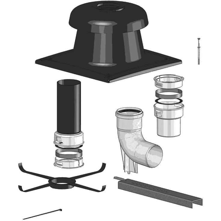 Metalbestos ConneXt grundpakke fleksibelt aftræk