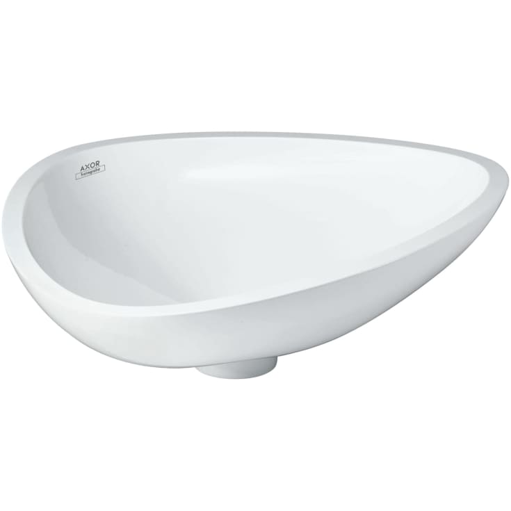 Axor Massaud Toppmontert Servant, 570x450 mm, mineralstein, hvit