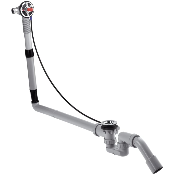 Hansgrohe Exafill avløps- og overløpssett, 78 cm, krom