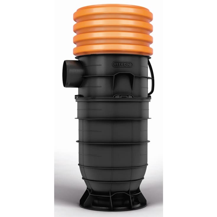 Wavin 425 x 160 mm PP-sandfangsbrønd PLUS med vandlås, 70 l