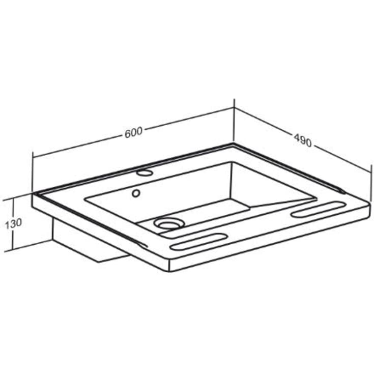Pressalit Care Matrix Small tvättställ, 60x49 cm, vit