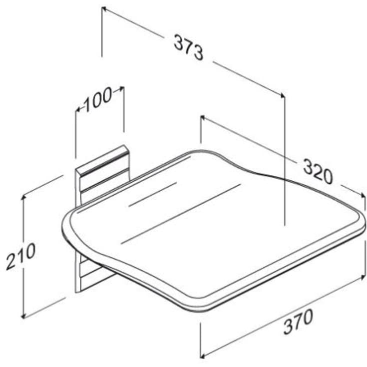 Pressalit Care Plus klapsæde, grå