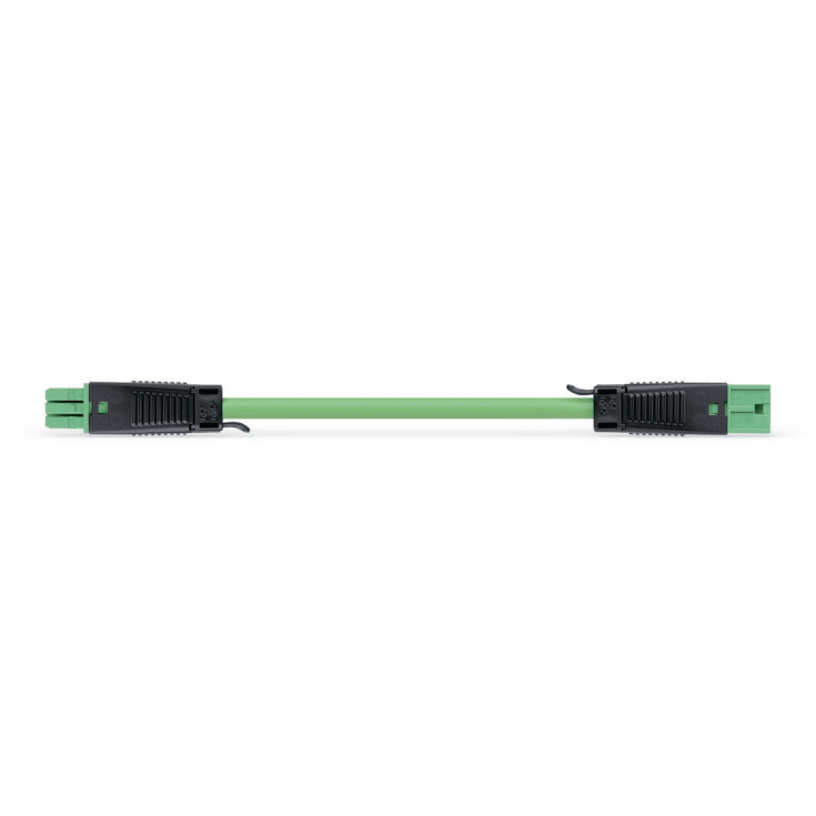 Winsta Mellomkabel 5M, hunn-hann KNX 2-polet, hffr, grønn