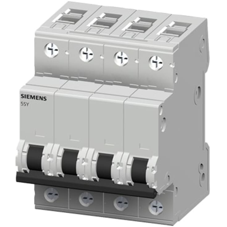 Strømbryter B 50A, 3P+N, 6kA, 5SY6650-6
