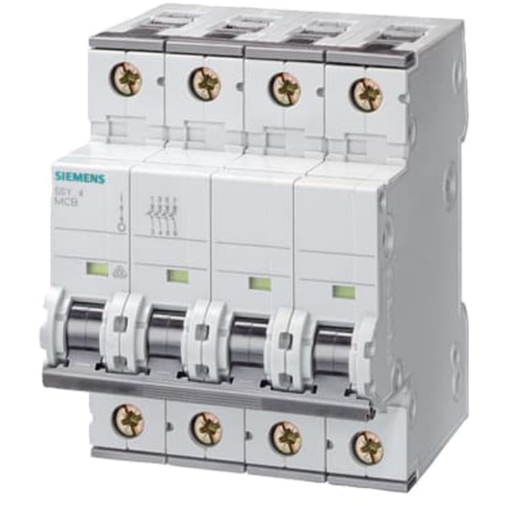 Strömbrytare B 10A, 3P+N, 6kA, 5SY6610-6