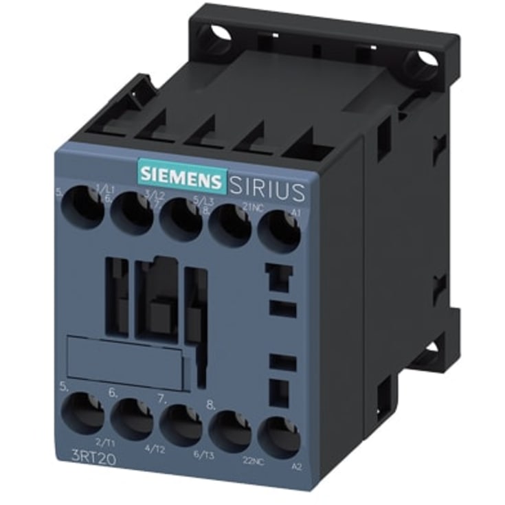 Kontaktor 9A 4KW 3P+1NC 24V AC skrue 3RT2016-1AB02
