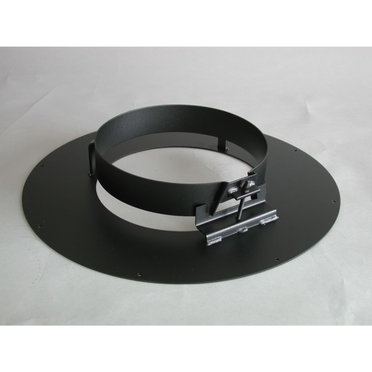 Metalbestos skorstein uØ 250mm takkrage med føring 0°, svart