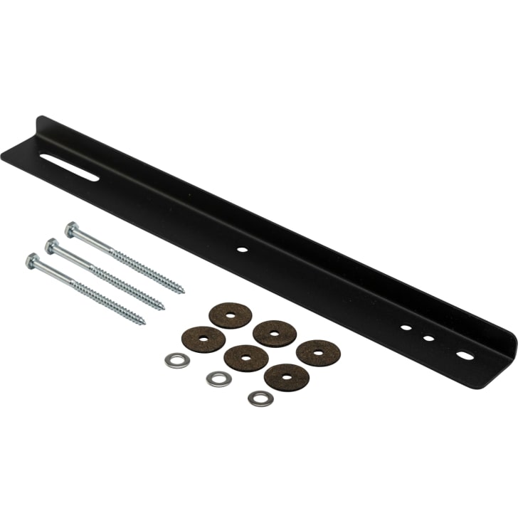 Metalbestos skorsten tagtrin til bølgeplader, sort