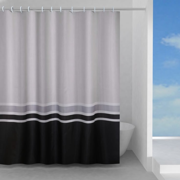 Hefe Elegance duschdraperi, 180x200 cm, mönster