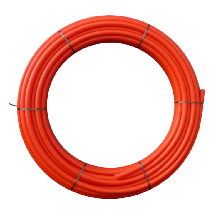 100 meter Uponor 40 mm SDR17 PE-kabelrør, glat/glat, 100 m, rød