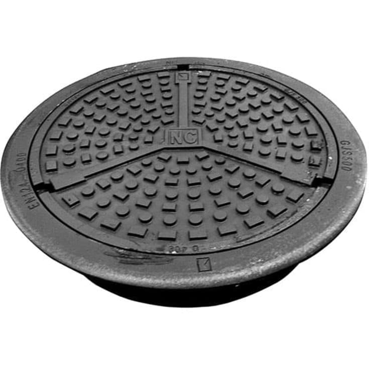 NC A800 betäckning/lock, rund, flytande, D400, segjärn