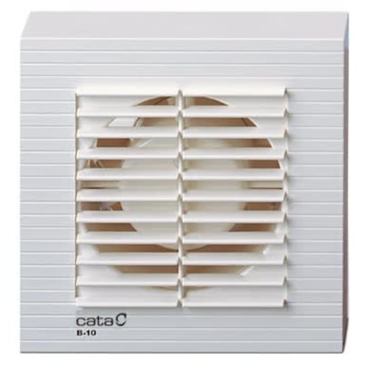 Cata B10 badrumsfläkt, timer, Ø100 mm, vit