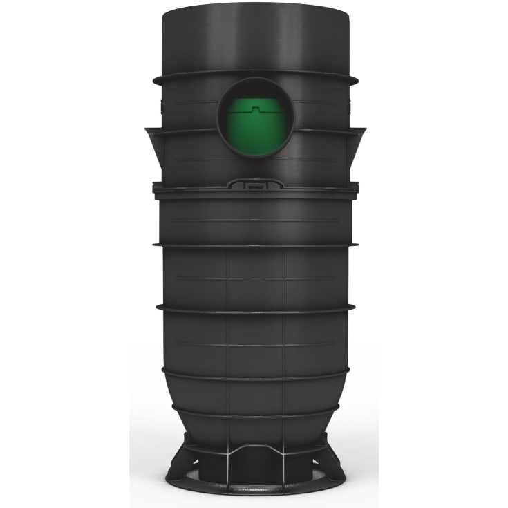 Wavin 425 x 160 mm PP-sandfangsbrønd PLUS med vandlås, 70 l