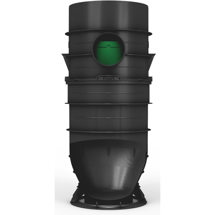 Wavin 425 x 160 mm PP-sandfangsbrønd PLUS med vandlås, 70 l