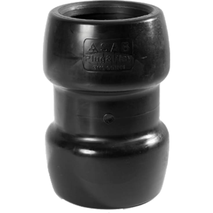 Plug & Play 63 mm stickpropp PP, för PE-rör PN16