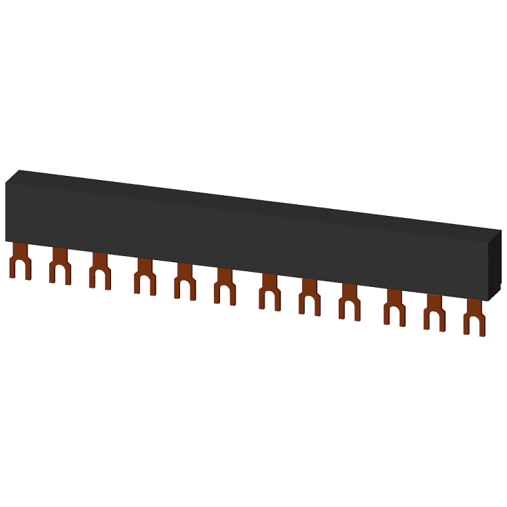 Samleskinne afstand 45mm for 4 afbrydere, 3RV1915-1CB