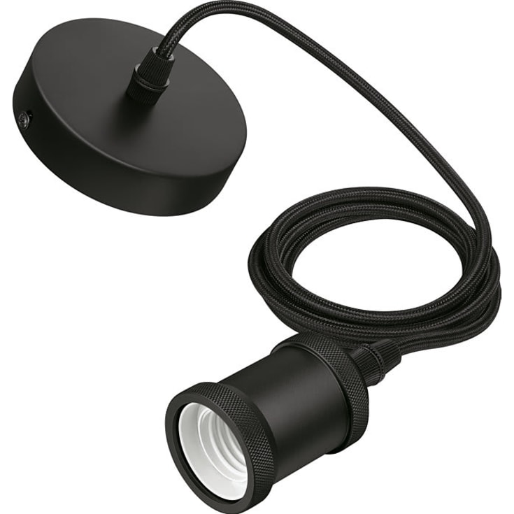 4 st Philips Cord pendelupphängning, 2 meter, svart