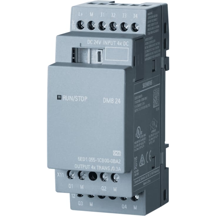 LOGOTYP! DM8 24 Expansionsmodul PU/I/O 24V 4DI/4DO