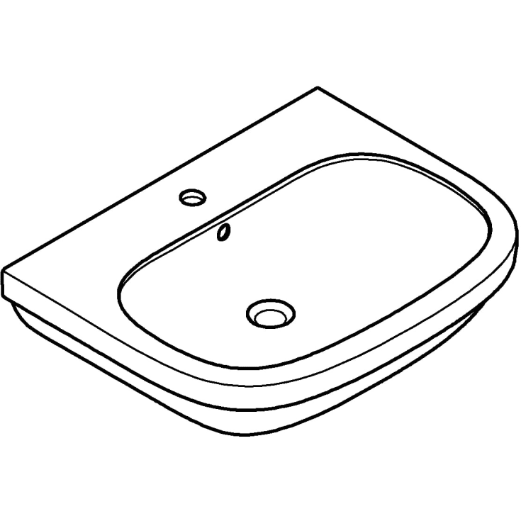 Grohe Euro Ceramic tvättställ, 65x51,4 cm, vit