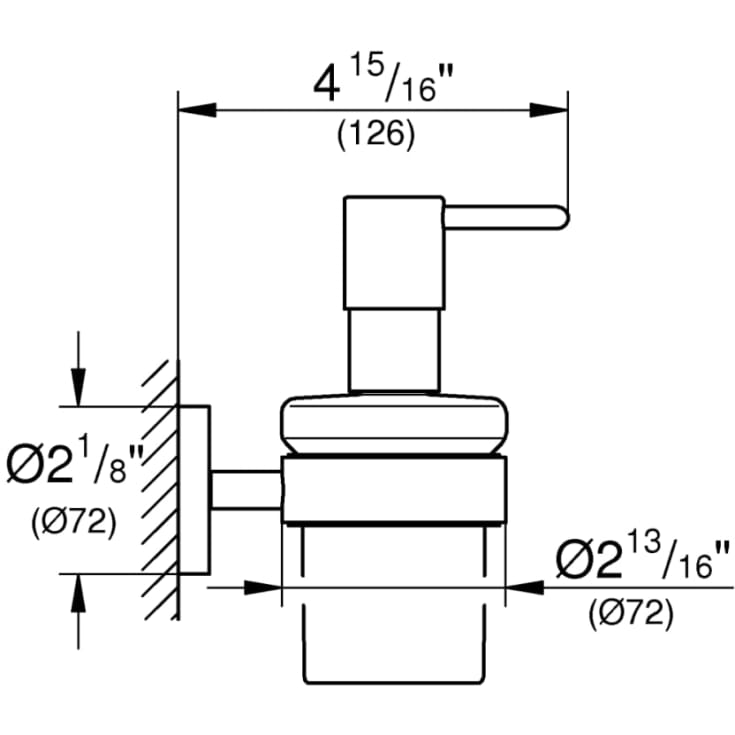 Grohe Essentials såpedispenser, krom