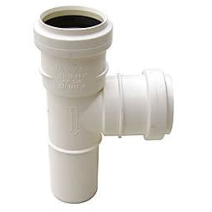 Ostendorf grenrør, 87,5°, Ø32x32 mm, plast, hvit