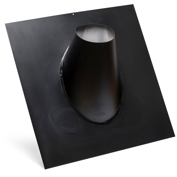 Metalbestos gulvlist Ø 300mm beslag 46-63° aluminium svart
