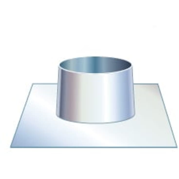 Metalbestos skorsten uØ 230mm inddækning 0-5° aluminium