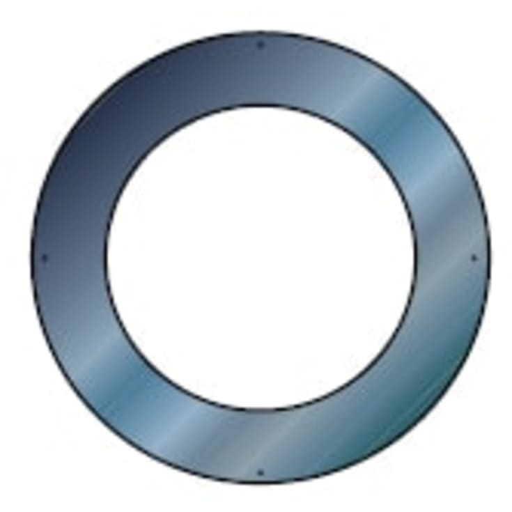 Metalbestos skorstein uØ 300mm takkrage 0-10°, sort
