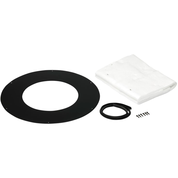 Metalbestos skorsten uØ 300mm loftkrave 0-10°, sort