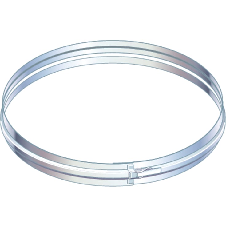 Metalbestos skorstein Ø 350 mm låsebånd, svartlakkert