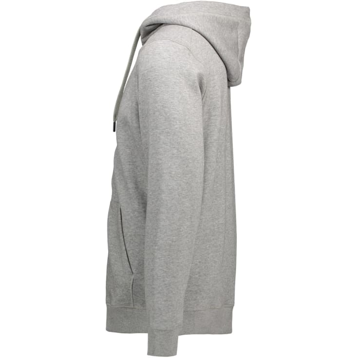ID Core hettegenser med glidelås, gråmelert, str. 2XL