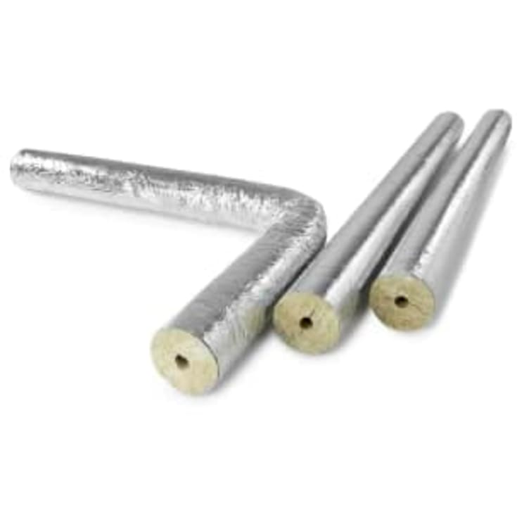 9 meter 15 x 50 mm Rockwool aluskål m. tape