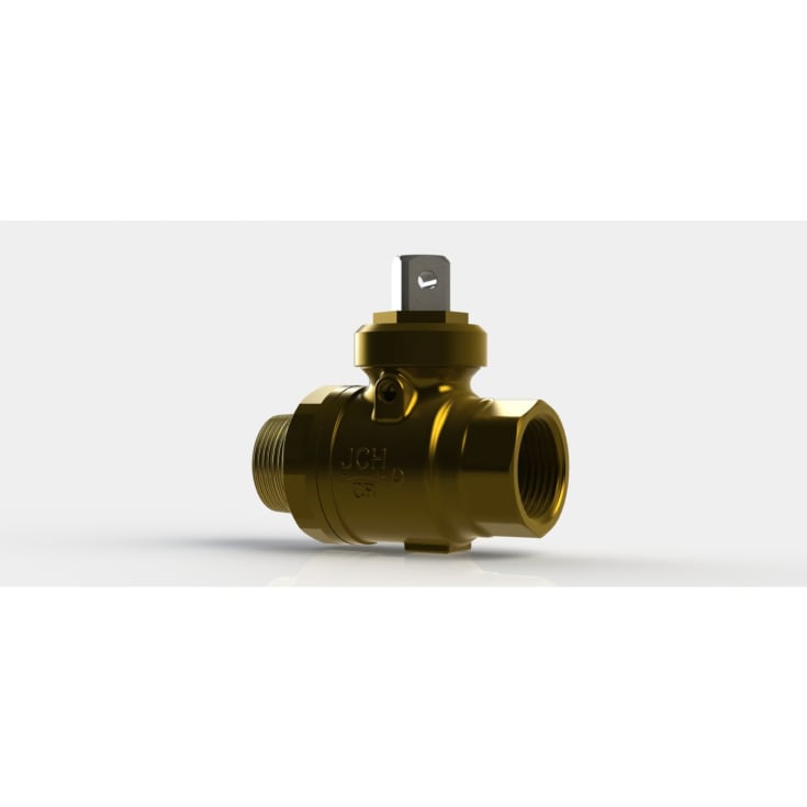 JCH 3/4" Kuglehane muffe/nippel til anboring. Med JCH top.