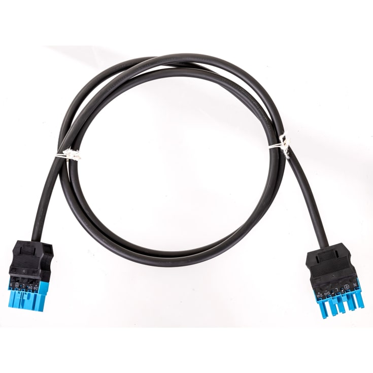 Mellemkabel 1m 5G1,5 hffr hun-han blå