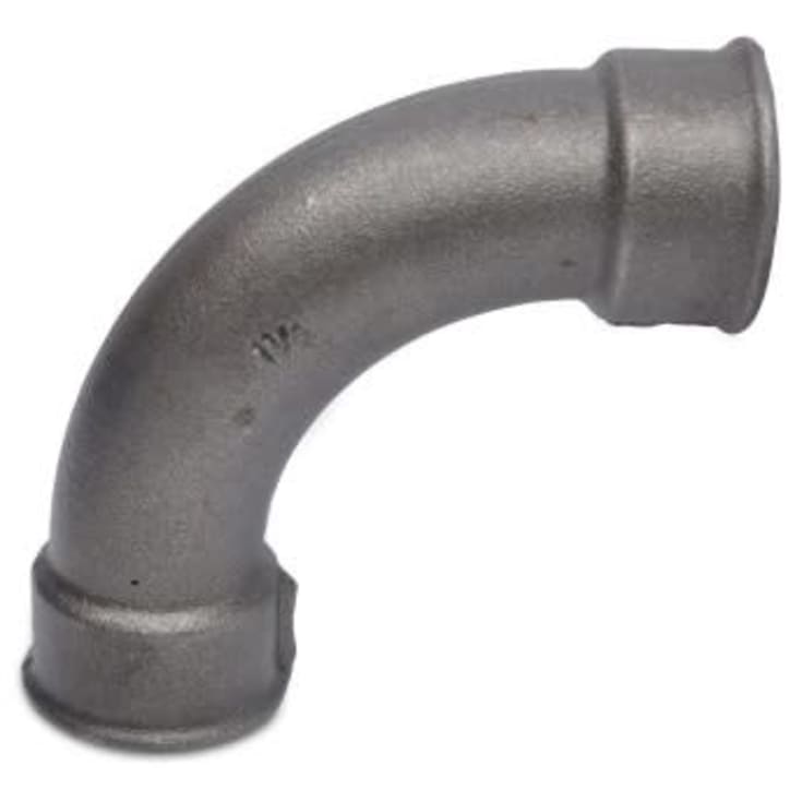 Sort bøjning, muffe/muffe 3/8" - lang