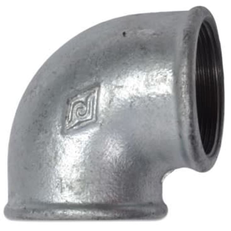 3/8" galvaniserad vinkel 90° invändig gänga