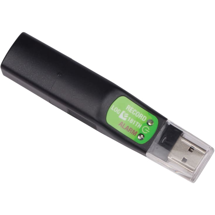 Temperatur- og fuktighetsdatalogger, Elmalog 181TH, mini PDF USB