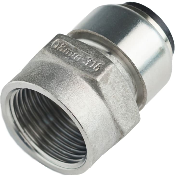 Roth rustfri indstik overgangsmuffe 18 mm x 3/4"