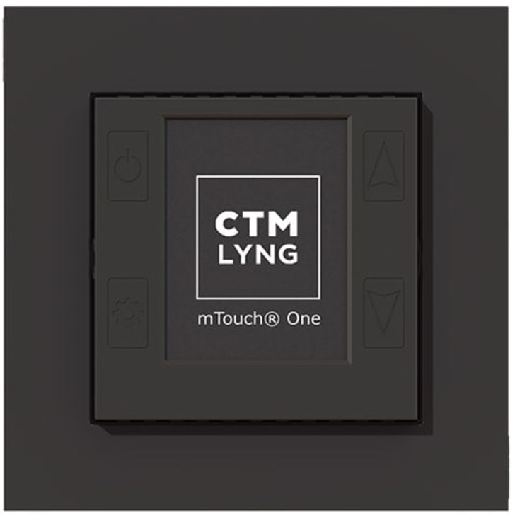 mTouch One, 1P, Termostat och regulator, mattsvart