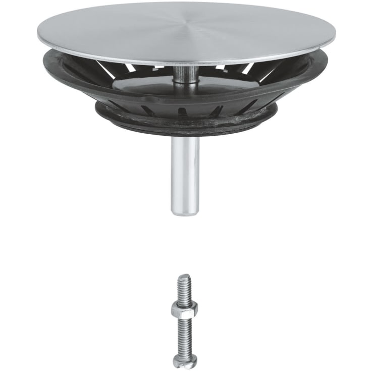 Grohe korgventil, automatisk, Ø83 mm, rostfritt stål