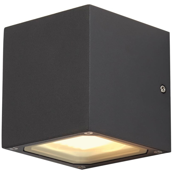 SLV Sitra Cube udendørs væglampe, uplight /downlight, antracit