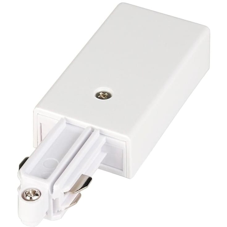 SLV 1F tilslutning til påbygningsstrømskinne, højre, hvid