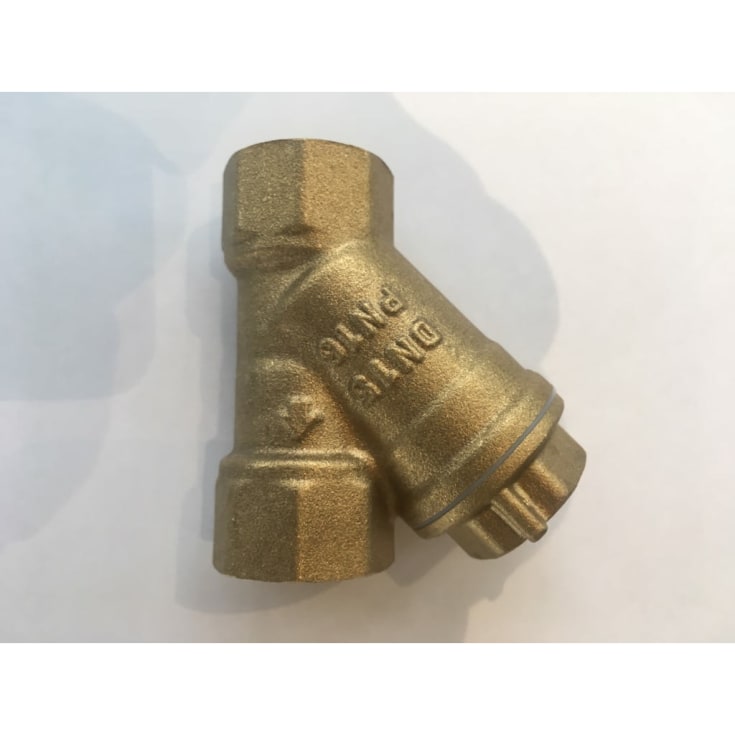 1.1/2" Snavssamler messing